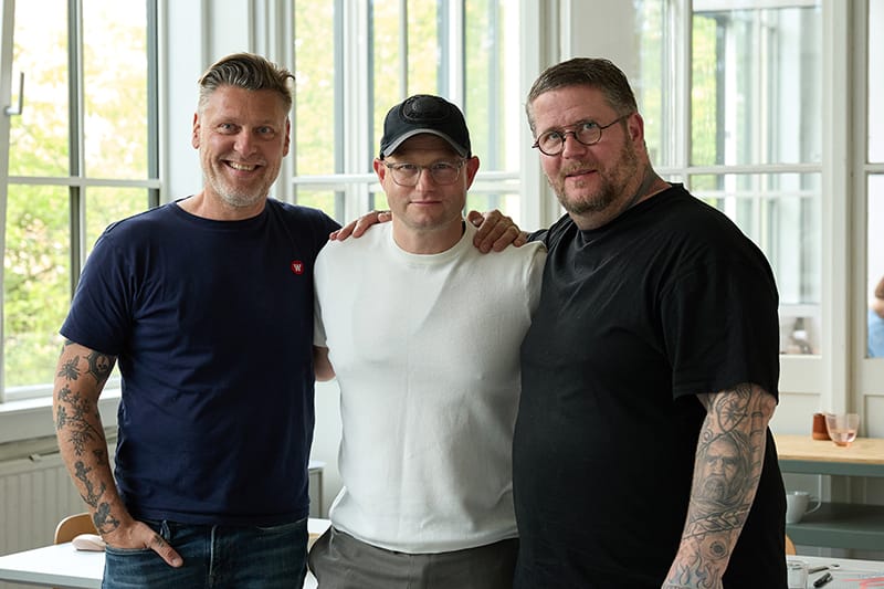 Dommertrioen I Gourmetprisen 2025 Fra Venstre Timm Vladimir, Brian Mark Hansen Og Eric Vildgaard